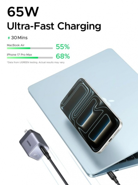 UGREEN выпустила в России зарядку Nexode Air на 65 Вт, магнитный аккумулятор MagFlow на 10 000 мА·ч и пауэрбанк Nexode Pro на 200 Вт и 25 000 мАч UGREEN выпустила в России зарядку Nexode Air на 65 Вт, магнитный аккумулятор MagFlow на 10 000 мА·ч и пауэрбанк Nexode Pro на 200 Вт и 25 000 мАч