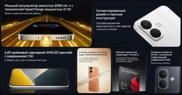 Смартфон POCO X8 - выгода и автономность в одном устройстве